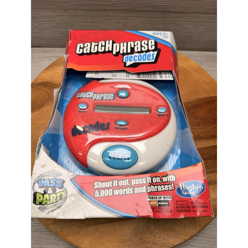 Hasbro Gaming Electronic Catch Phrase Decades Pass & Party Game 2013